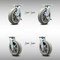 Service Caster 8 Inch SS Thermoplastic Caster Set with Ball Bearings 4 Swivel Lock 2 Brake SCC SCC-SS30S820-TPRBF-TLB-BSL-2-BSL-2 - alternate 1